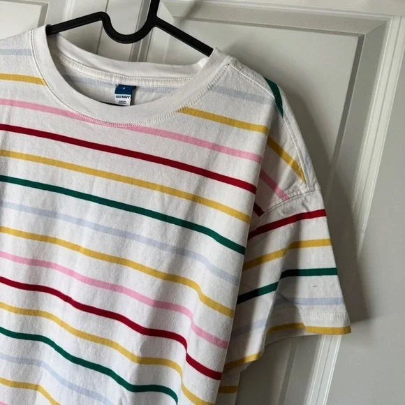Multi-Color Stripe Retro Tee - Picture 2 of 5
